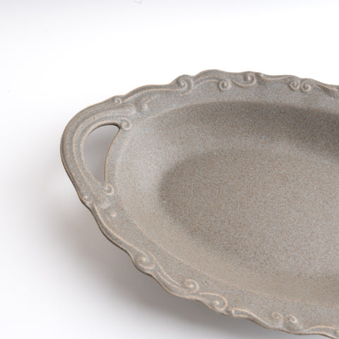 Greige Western Style Plate