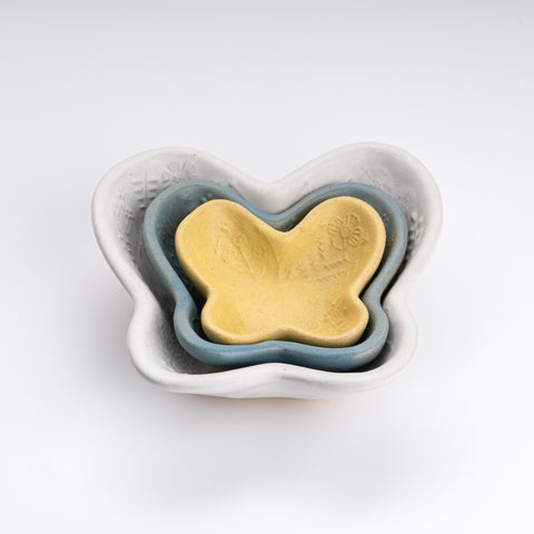 Yellow Butterfly Condiment Dish