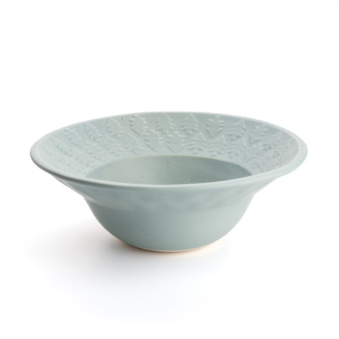 Mint Green Forest Deep Bowl