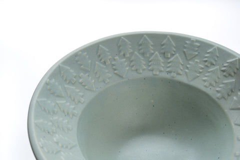 Mint Green Forest Deep Bowl