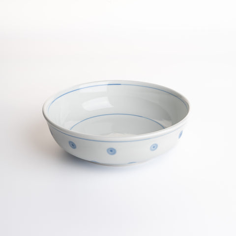 Polka Dot 7" Flat Bowl