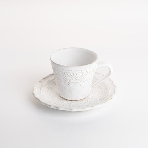 French Lace Mug & Saucer