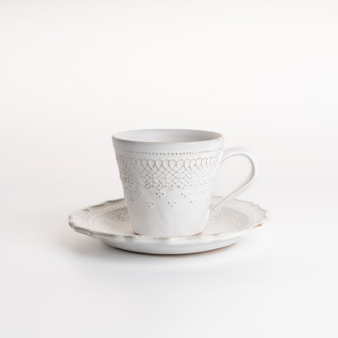 French Lace Mug & Saucer