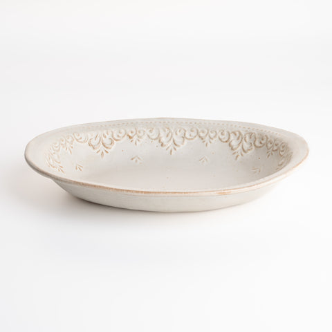 Arebesque Oval Plate