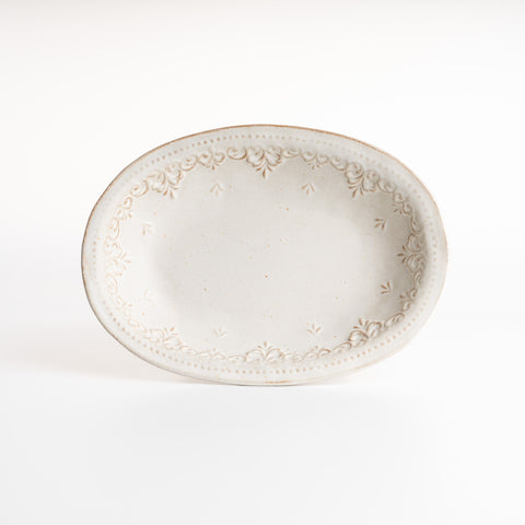 Arebesque Oval Plate