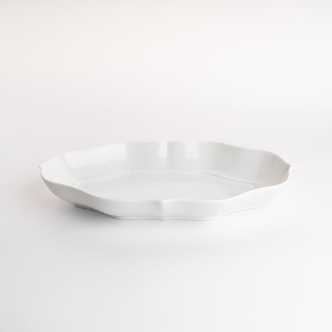 Pale White Rinka Long Plate