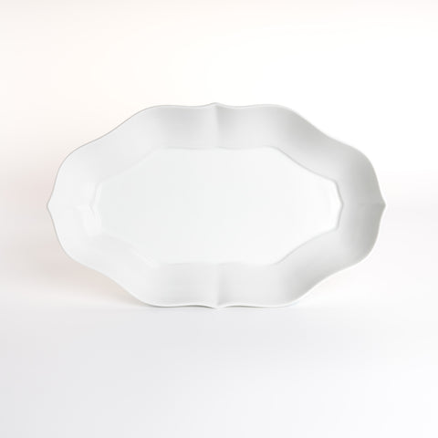 Pale White Rinka Long Plate