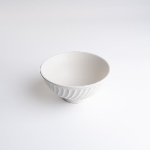 Curved Shinogi Pattern Rice Bowl