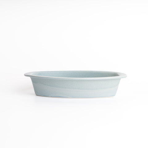 Lit Baking Oval Plate - Water Blue