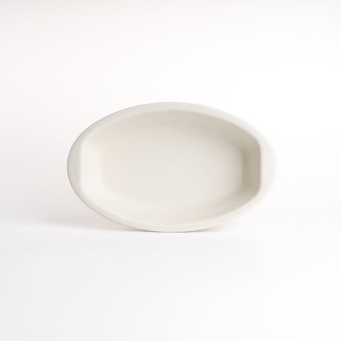 Lit Baking Oval Plate - White