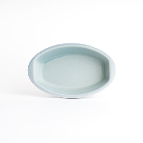 Lit Baking Oval Plate - Water Blue