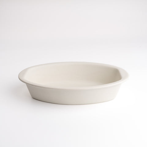 Lit Baking Oval Plate - White