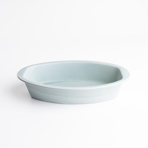 Lit Baking Oval Plate - Water Blue