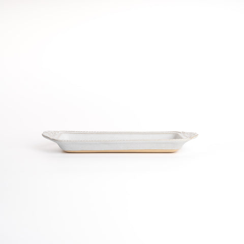 Ash White Rectangular Tray Plate