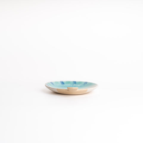 Seto Ware Uchiwa Plate - Goldfish