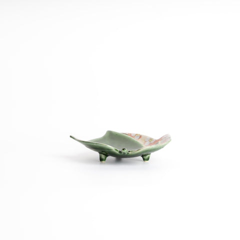 Seto Ware Leaf Plate - Green