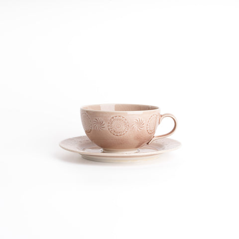 Stamp Serie Cup&Saucer Set - Rose Pink