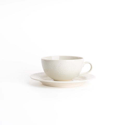 Stamp Serie Cup&Saucer Set - Off-White