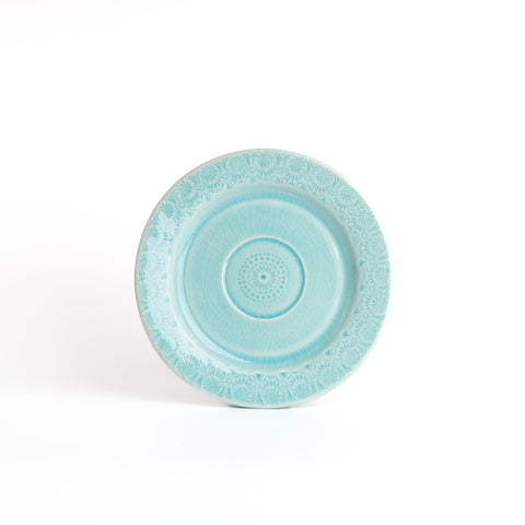 Stamp Serie Cup&Saucer Set - Turquoise