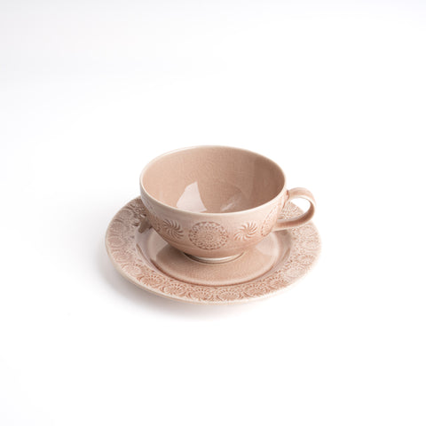 Stamp Serie Cup&Saucer Set - Rose Pink