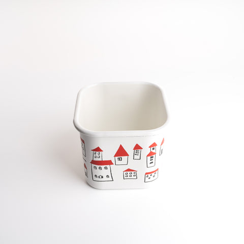 Enamel 1.45L Container/Pot - House