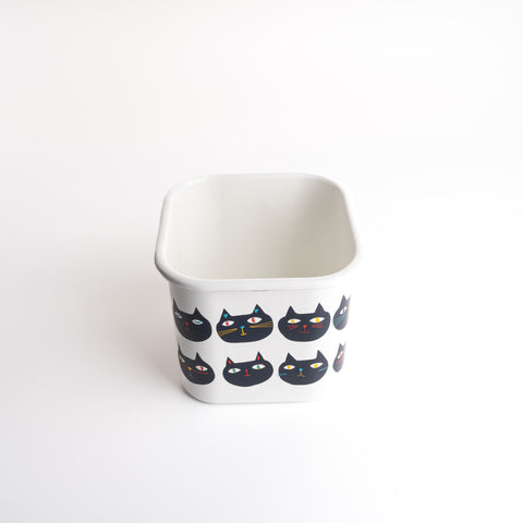 Enamel 1.45L Container/Pot - Cat