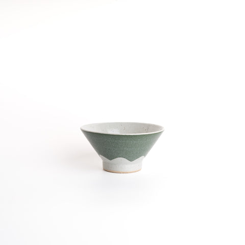 Mino Ware Mt.Fuji Rice Bowl - Green