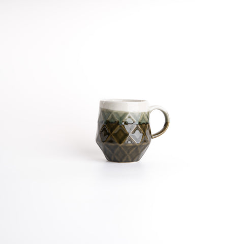 Mino Ware Plaid Mug - Khaki