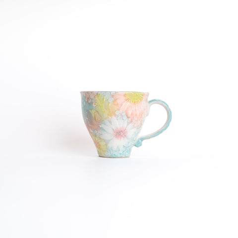 Yuzuriha Handmade Flower Mug- 彩化粧花