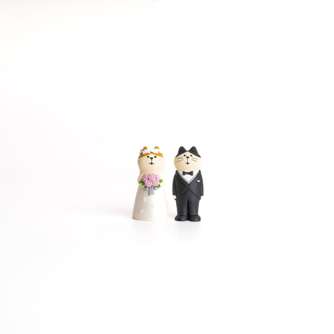 Cat Wedding Mascot Ornament