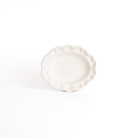 White Western Deep Oval Plate - Small