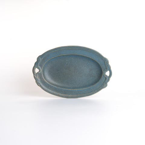 Blue Rust Glaze Tray Plate