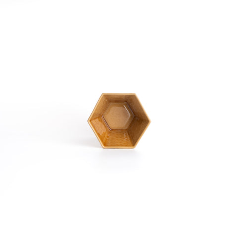 Camel Hexagonal Honey Bowl