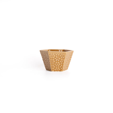 Camel Hexagonal Honey Bowl