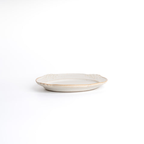 Mashiko Ware Kinari Round Plate