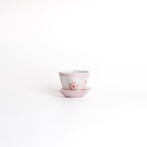 Tasei Gama Sakura Tea Cup With Saucer