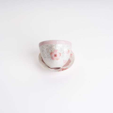 Tasei Gama Sakura Tea Cup With Saucer