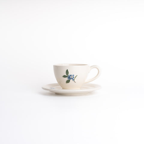 Myrtille cup with saucer