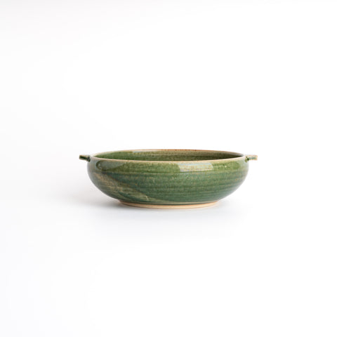 Mino Ware Deep Plate - Green