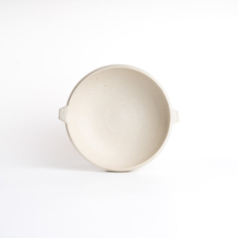 Mino Ware Deep Plate - White