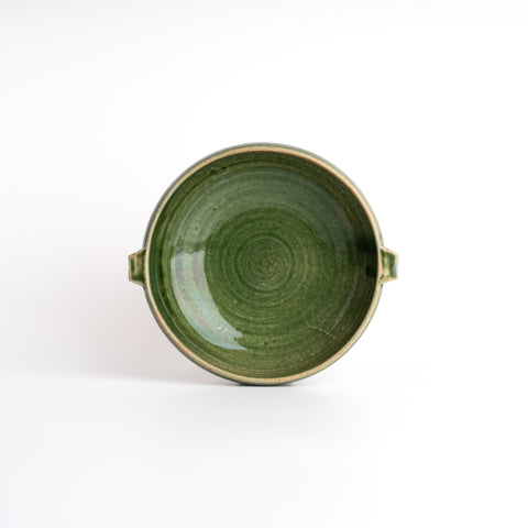 Mino Ware Deep Plate - Green