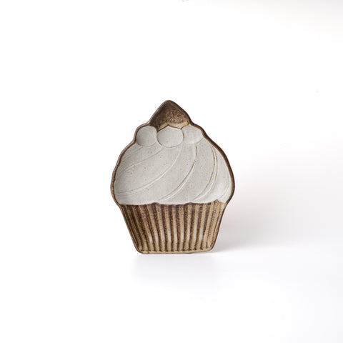 Old White Cupcake Plate