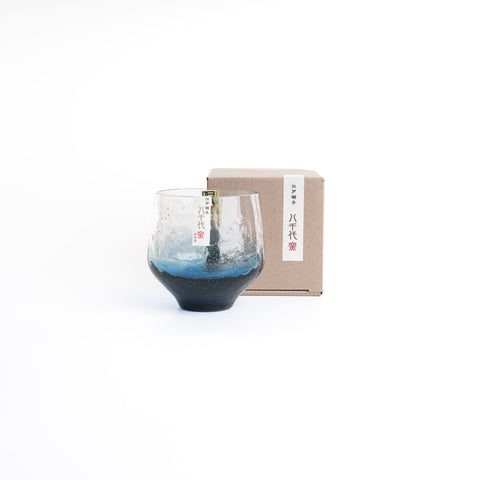 Edo-glass Yashiyo Kiln Sake Cup - Starry Night