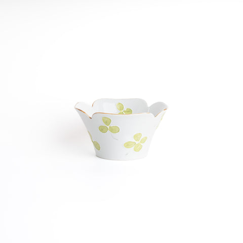 Arita Ware Green Clover Bowl