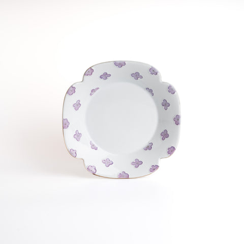 Arita Ware Purple Flower Plate