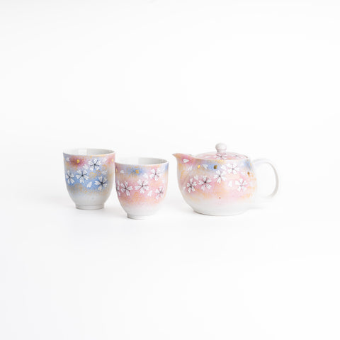 Kutani Ware Cherry Blossoms Teaware Set