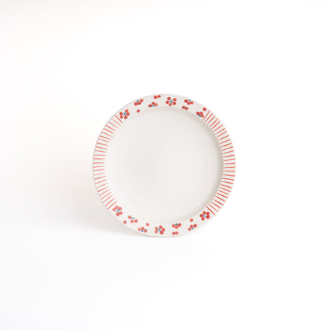 Tobe Ware Plum Blossom Small Plate - Red