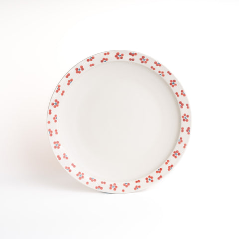 Tobe Ware Plum Blossom Large Plate - Red