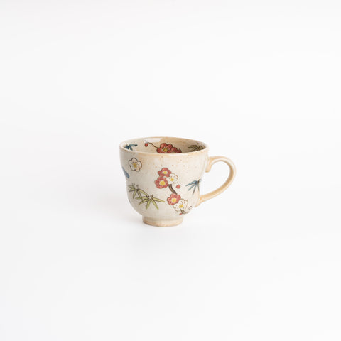 Arita Ware Hand-Painted Mug - Plum Blossom