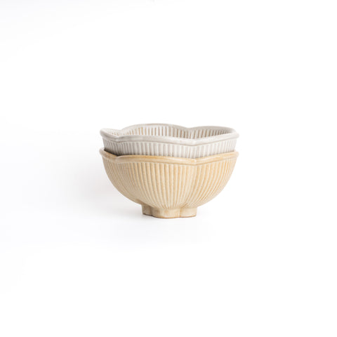 Fleuron Bowl - ecru